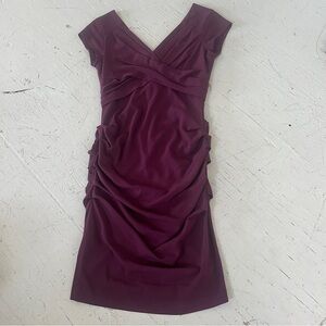 BCBGMaxAzria Vita Dress in Bordeux